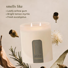 Load image into Gallery viewer, Willow Gum &amp; Lemon Myrtle Soy Candle - al.ive body