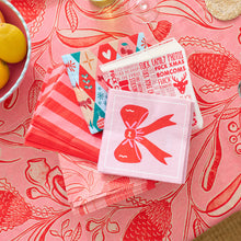Load image into Gallery viewer, Red Stripe Paper Napkins 20 pack