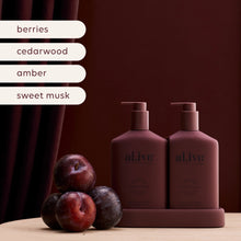 Load image into Gallery viewer, Sweet Plum &amp; Berries Transformative Wash &amp; Lotion Duo - al.ive body