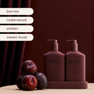 Sweet Plum & Berries Transformative Wash & Lotion Duo - al.ive body