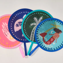 Load image into Gallery viewer, Purse Size Twist Fan - Celestial Dreams
