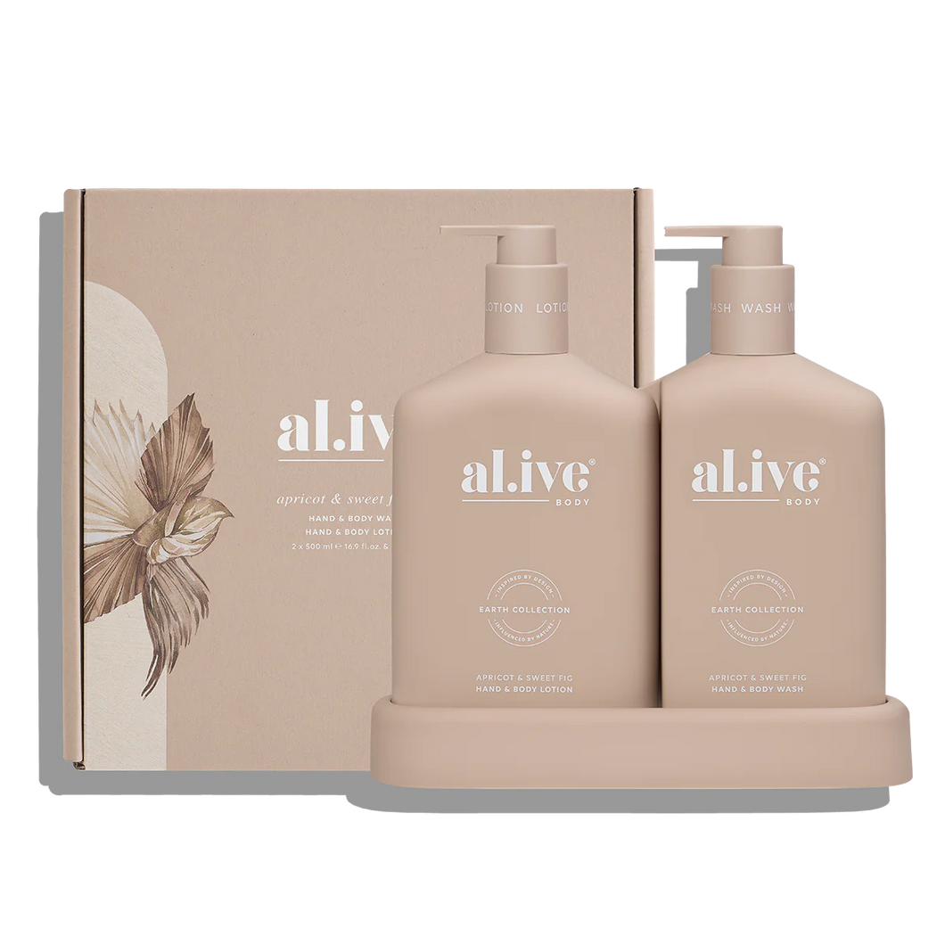 Apricot & Sweet Fig Wash & Lotion Duo - al.ive body
