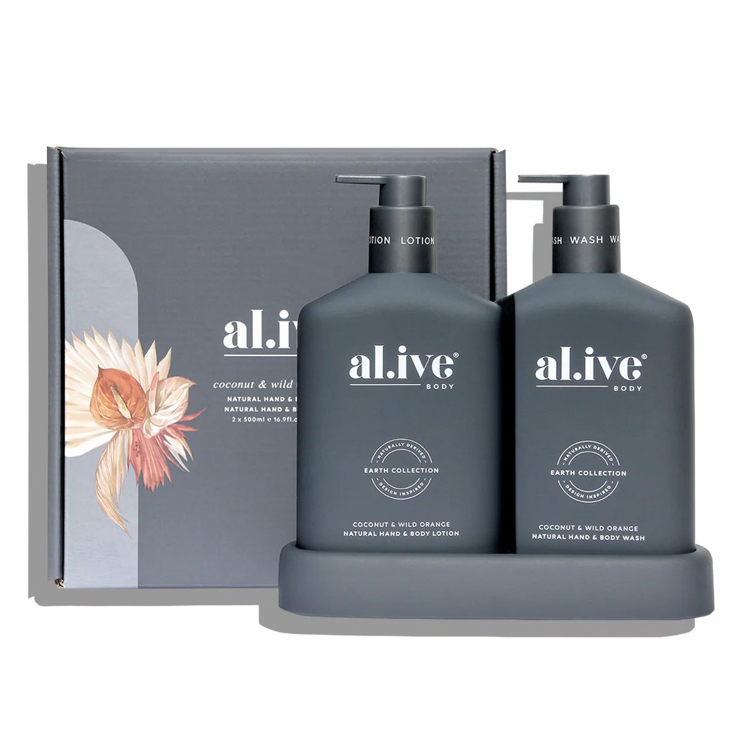 Coconut & Wild Orange Wash & Lotion Duo - al.ive body