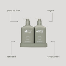 Load image into Gallery viewer, Green Pepper &amp; Lotus Wash &amp; Lotion Duo - al.ive body