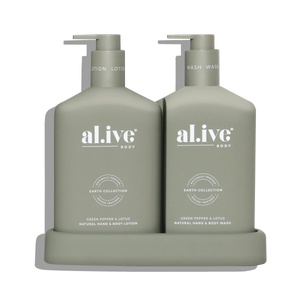 Green Pepper & Lotus Wash & Lotion Duo - al.ive body