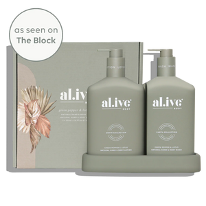 Green Pepper & Lotus Wash & Lotion Duo - al.ive body