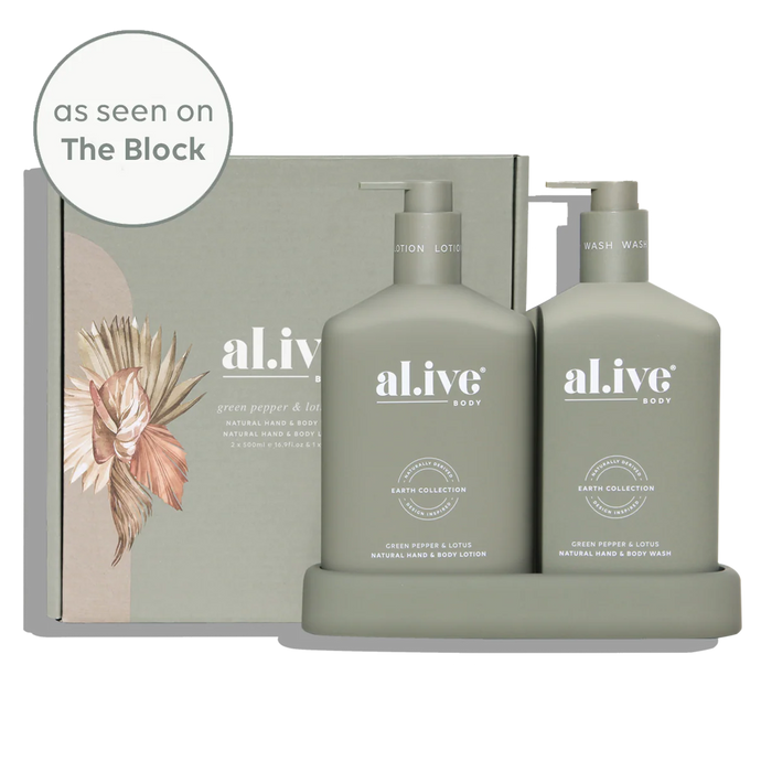 Green Pepper & Lotus Wash & Lotion Duo - al.ive body