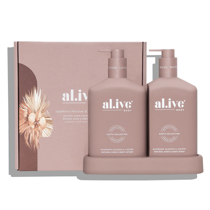 Raspberry Blossom & Juniper Wash & Lotion Duo - al.ive body