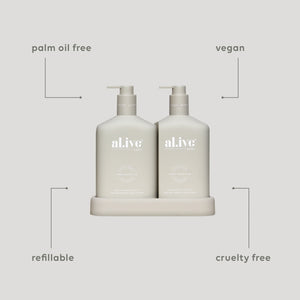 Sea Cotton & Coconut Wash & Lotion Duo - al.ive body