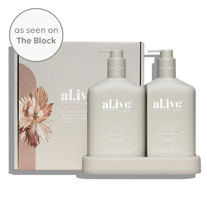Sea Cotton & Coconut Wash & Lotion Duo - al.ive body