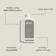 Load image into Gallery viewer, Willow Gum &amp; Lemon Myrtle 1L Wash Refill - al.ive body