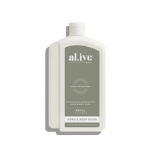 Load image into Gallery viewer, Willow Gum &amp; Lemon Myrtle 1L Wash Refill - al.ive body