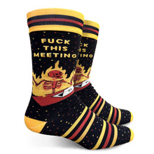 Load image into Gallery viewer, &#39;F*ck This Meeting&#39; Men&#39;s Crew Socks