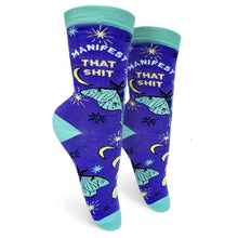 Load image into Gallery viewer, &#39;Manifest That Shit&#39; Women&#39;s Crew Socks