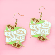 Load image into Gallery viewer, Not Now Not Ever! Earrings