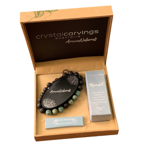 Renewal/African Turquoise and Lava Stone Bracelet Aroma Set