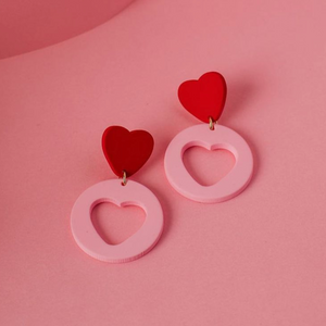 Amour Earrings - Pink Gin