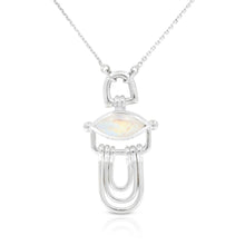 Load image into Gallery viewer, Athena Moonstone Silver Necklace