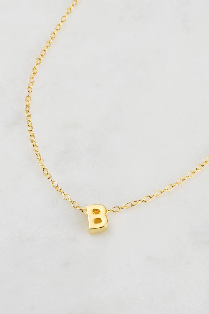 Gold Letter Necklace A-Z