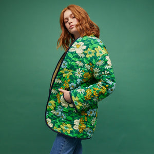 Floria Quilted Jacket - Sage x Clare