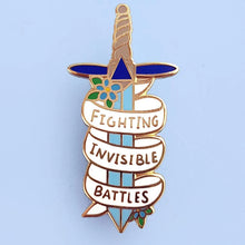 Load image into Gallery viewer, Fighting Invisible Battles Lapel Pin