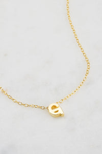 Letter Necklace A-Z Gold