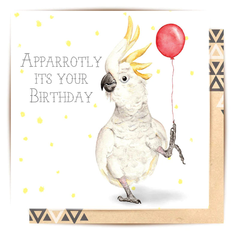 'Apparrotly It's Your Birthday' Card