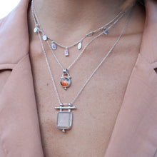 Load image into Gallery viewer, Petal Moonstone Silver Necklace