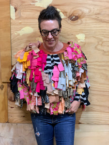 “Cindy” - Handmade by Alicia jumper using recycled textiles