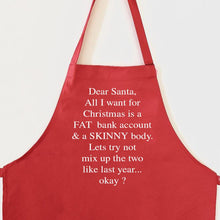 Load image into Gallery viewer, Fat Skinny Christmas Apron