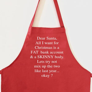 Fat Skinny Christmas Apron