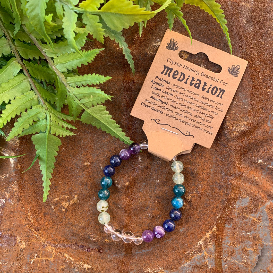 “Meditation” Crystal Healing Bracelet