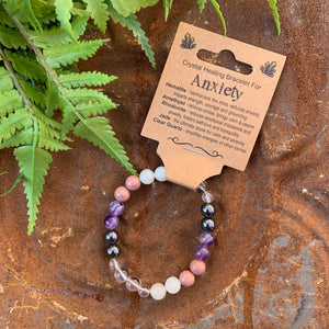 “Anxiety” Crystal Healing Bracelet