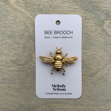 Load image into Gallery viewer, Worker Bee Brass Brooch