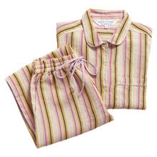 Load image into Gallery viewer, Sage and Clare Josep Stripe Linen Pyjamas
