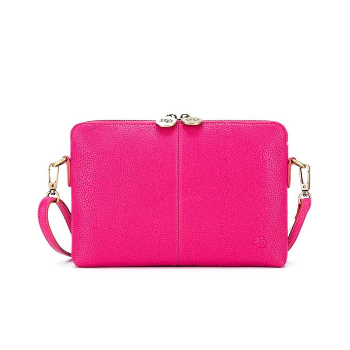 Fuchsia Kiara Crossbody/Clutch Bag