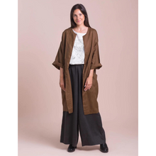 Load image into Gallery viewer, Lazybones Linen Duster - Umber M/L