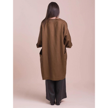 Load image into Gallery viewer, Lazybones Linen Duster - Umber M/L