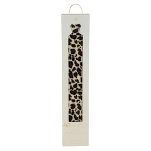 Leopard Long Hot Water Bottle - Faux Fur