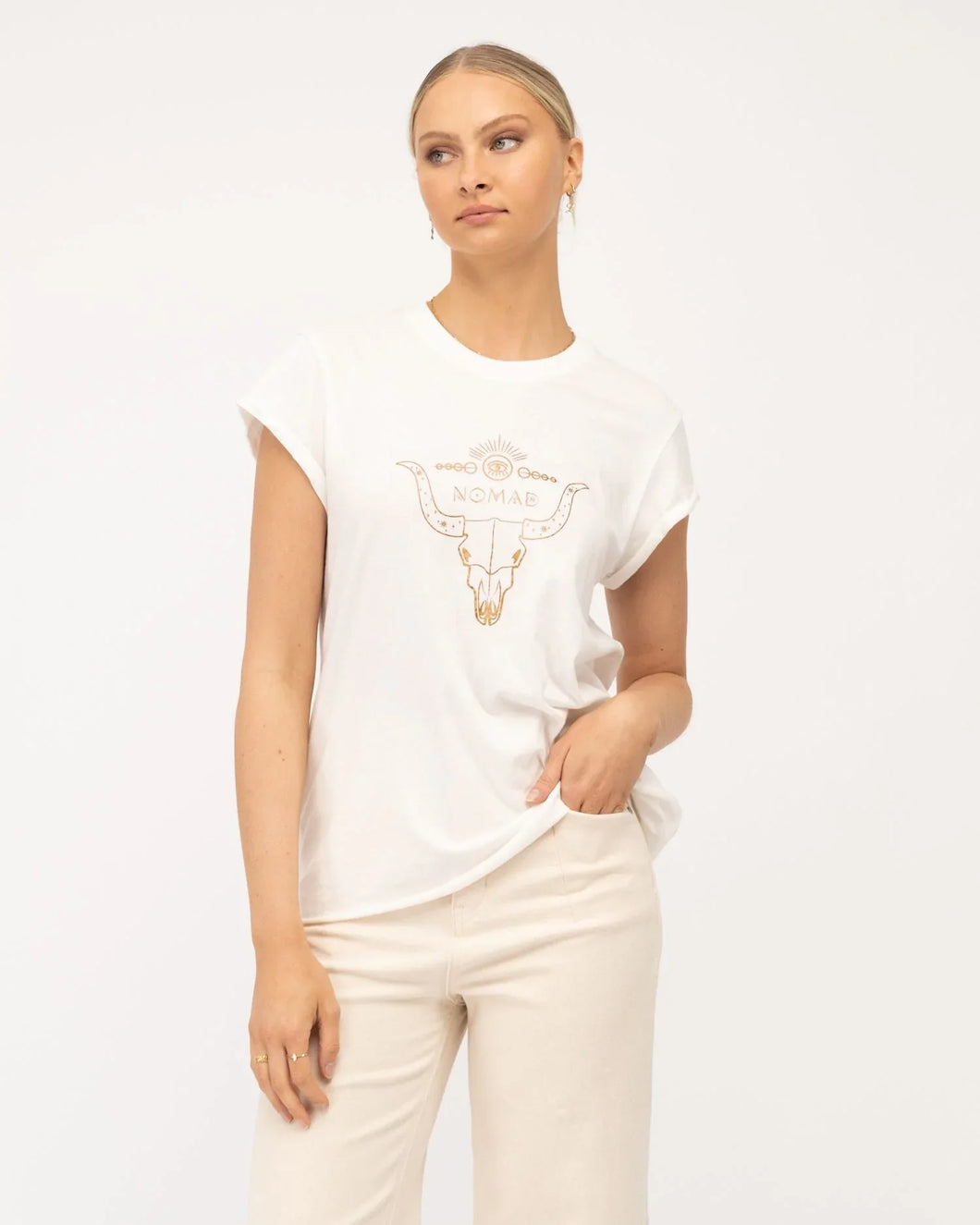 Paper Heart Nomad Tee - White