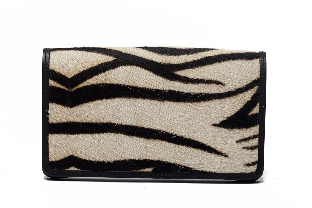 Nikki Leather Wallet - Zebra
