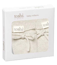 Load image into Gallery viewer, Cream Organic Cotton Baby Mittens