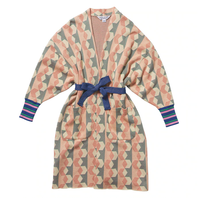Sage and Clare Ruby Jacquard Robe