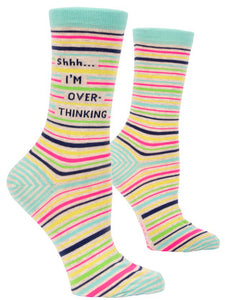 'Shh I'm Overthinking' Women's Socks