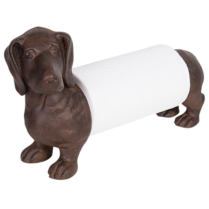 Sausage Dog Paper Towel Dispenser - Brown