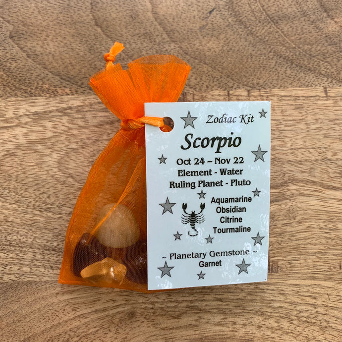Scorpio Zodiac Crystal Kit