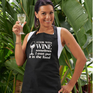 'I Cook with Wine' Apron