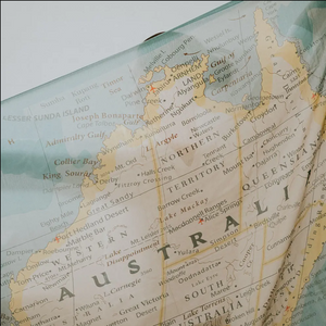 Australia Map Scarf