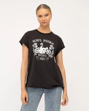 Load image into Gallery viewer, Paper Heart Soul Rider Vintage Tee - Black