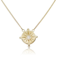 Load image into Gallery viewer, Sun Dial Gold Necklace